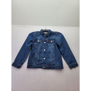 Levi Denim Tucker Jacket Womens M Silver Buttons Pockets‎